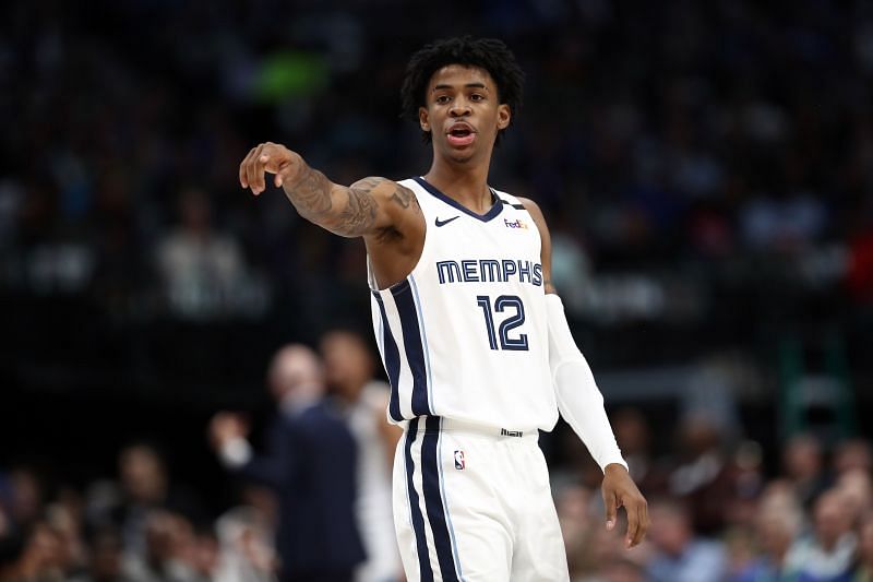 Ja Morant in action for the Memphis Grizzlies