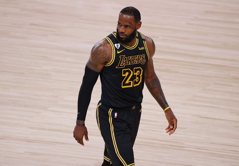 LeBron James in action for the LA Lakers