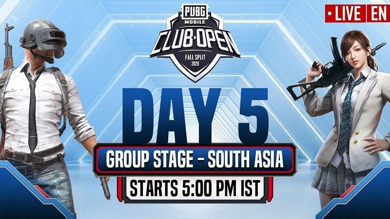 The PMCO Fall Split 2020 South Asia Day 5 group stage schedule is out