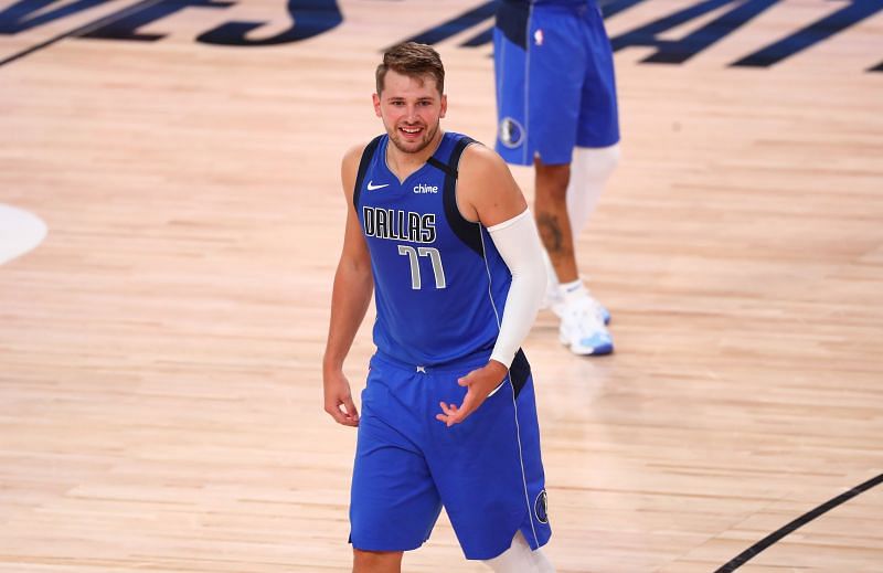 Luka Doncic in action for the Dallas Mavericks