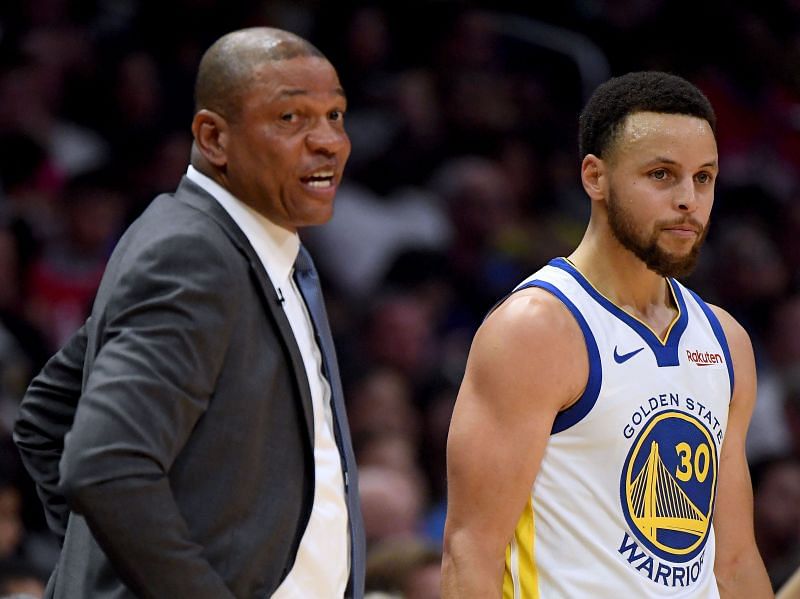 Steph Curry and Doc Rivers