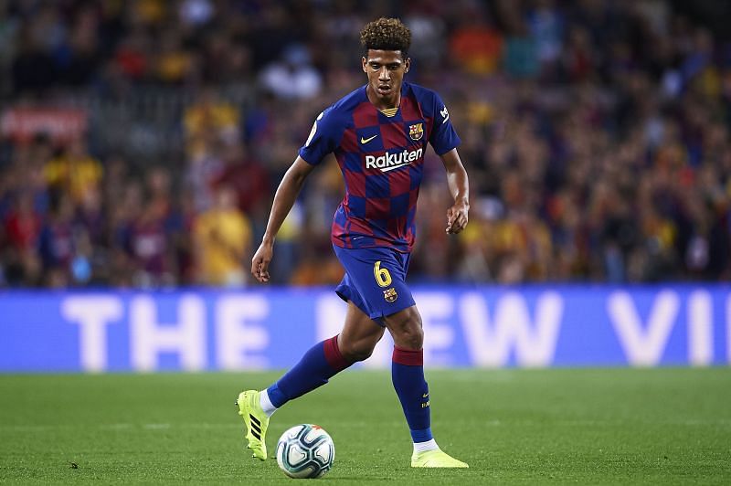Todibo in action for Barcelona