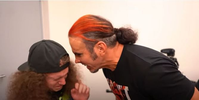Matt Hardy subtly threatens Marko Stunt