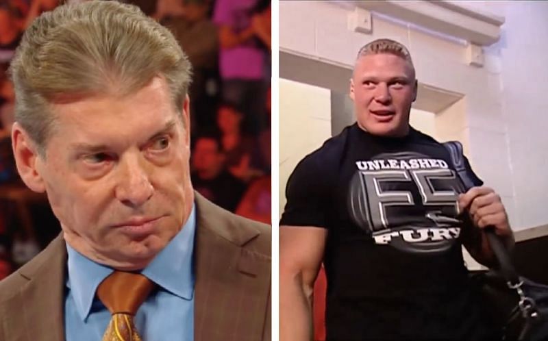 Vince McMahon and Brock Lesnar