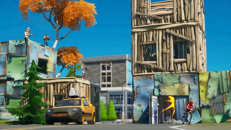 Cars are now located throughout the Fortnite map (Image Credits: FortTory)