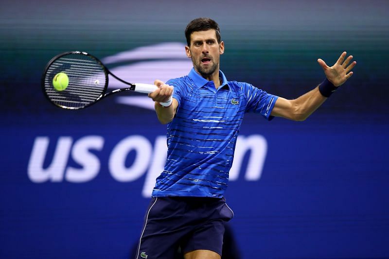Novak Djokovic at the 2019 US Open
