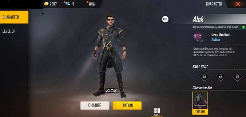 97  What is the cooldown time of alok in free fire for Men