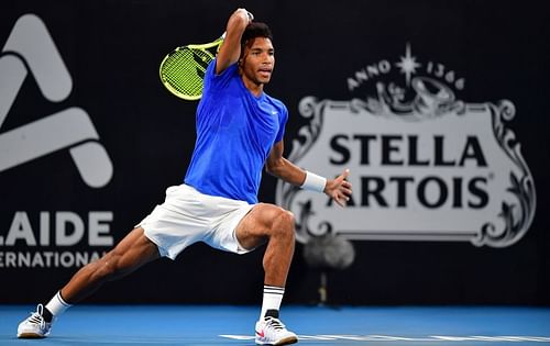 Felix Auger-Aliassime at the 2020 Adelaide International