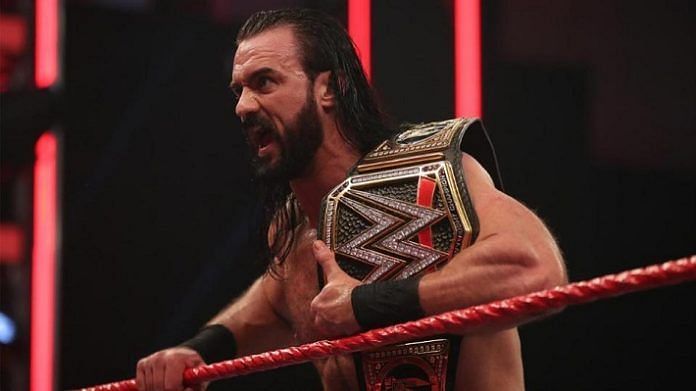 Drew McIntyre with the WWE Championship