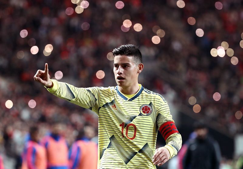 James Rodriguez in Colombia colours