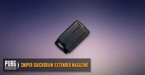 Extended Quickdraw Magazine for Snipers in PUBG Mobile (Image Credit: Zilliongamer)