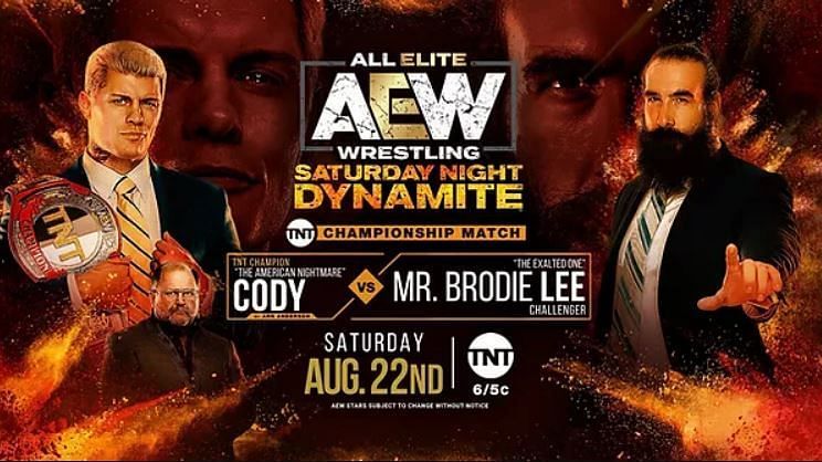 Cody will defend the TNT Championship against Brodie Lee on AEW Dynamite