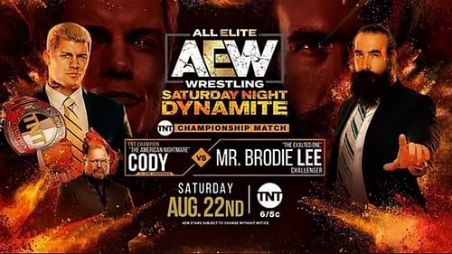 Cody will defend the TNT Championship against Brodie Lee on AEW Dynamite