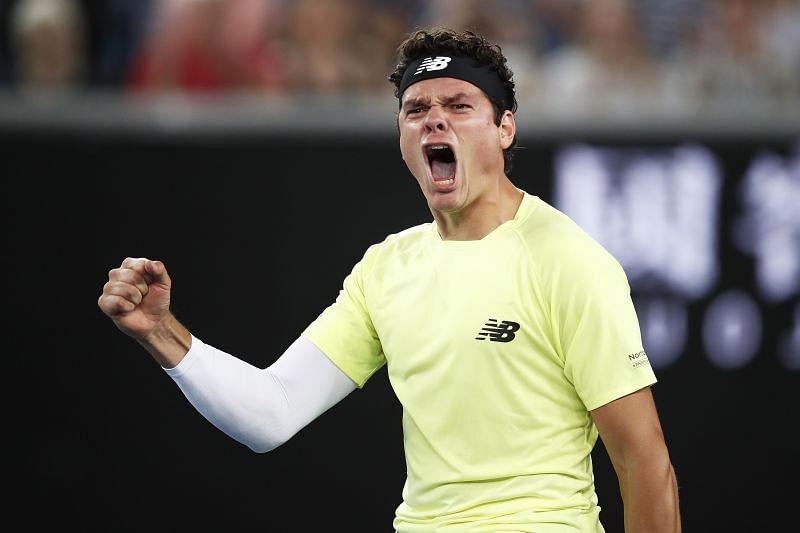 Milos Raonic at the 2020 Australian Open