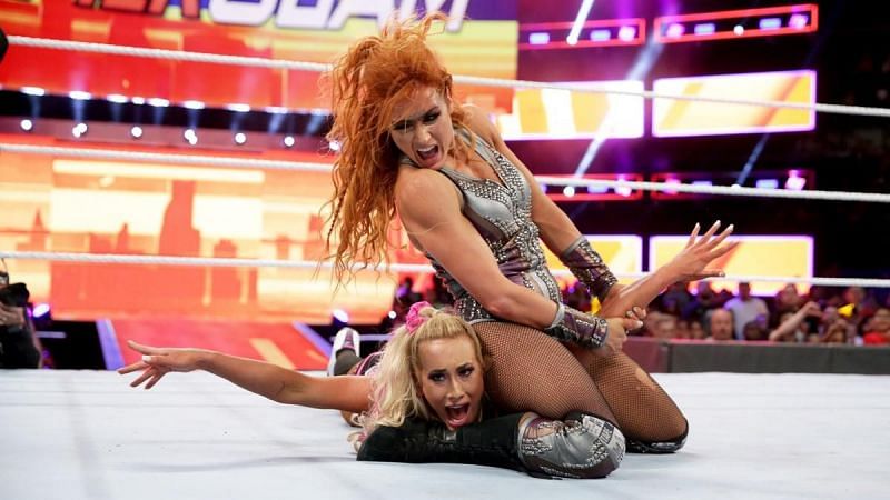 Becky Lynch, Carmella and Charlotte Flair had one of the best women&#039;s SummerSlam matches