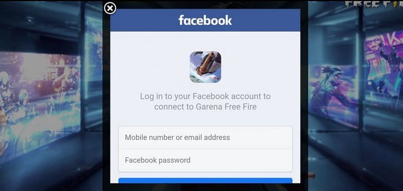 How to change free fire facebook login account