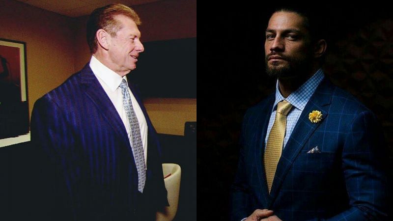 Vince McMahon and Roman Reigns.