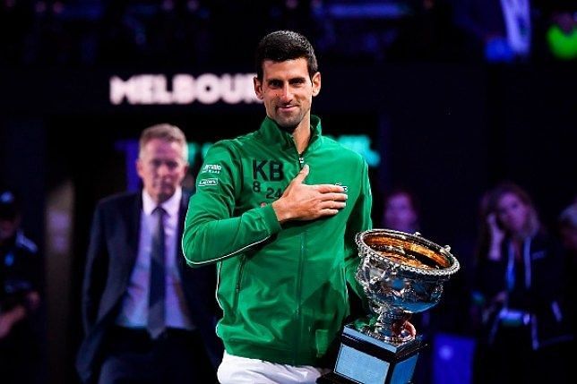 Novak Djokovic dedicated his Australian Open title to Kobe Bryant and his family