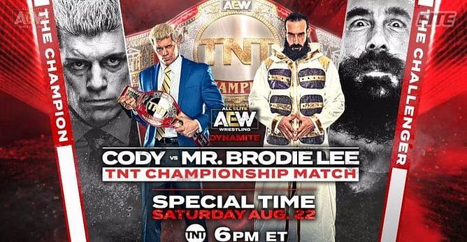 August 22nd edition of AEW Dynamite headlined by TNT Championship Match