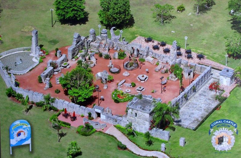 Aerial view of Coral Castle, Florida (Image Credits: Epoch Times)