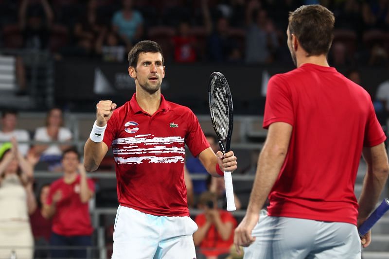 Novak Djokovic will play doubles with Filip Krajinovic