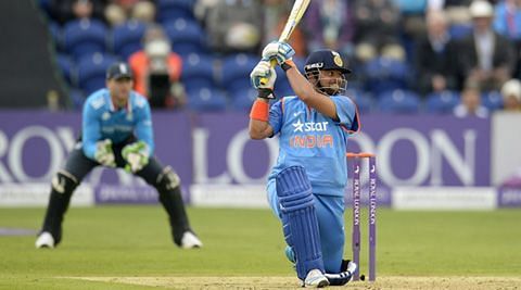 Raina scored 100 of 75 balls against England at Cardiff in 2014