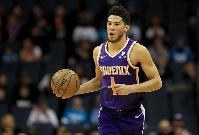 Devin Booker in action for the Phoenix Suns