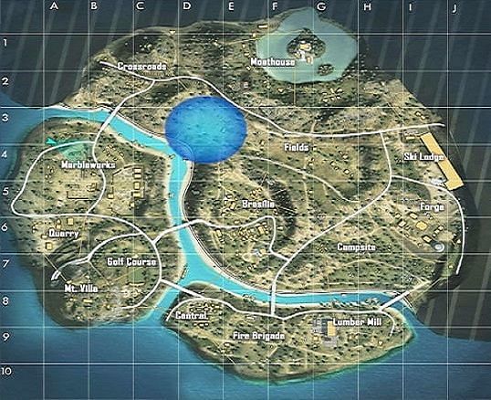 Best landing spots on Free Fire's Purgatory map