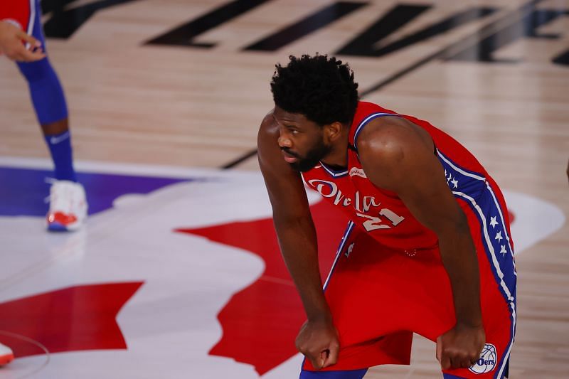 Joel Embiid in action for the Philadelphia 76ers