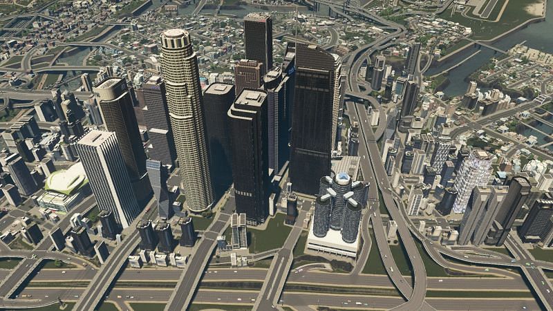 Downtown Los Santos (Image Credits: Reddit)