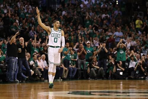 Jayson Tatum in action for the Boston Celtics