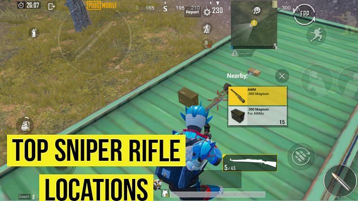 Top 5 sniper locations in Miramar map in PUBG Mobile