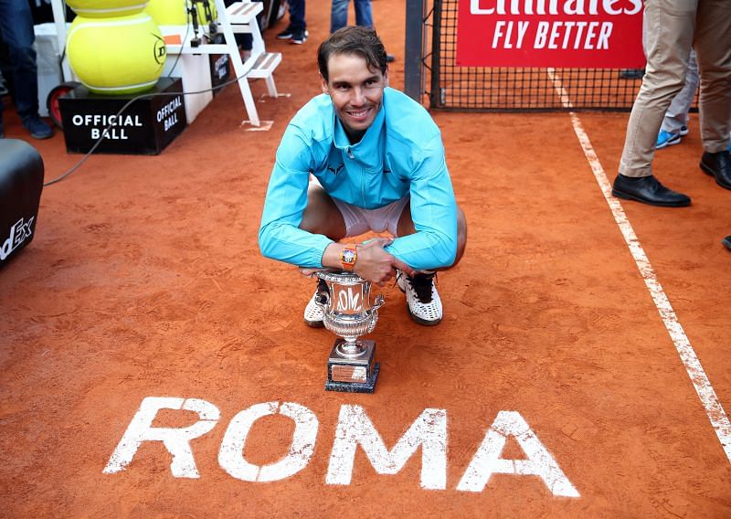 Rafael Nadal at the 2019 International BNL d&#039;Italia
