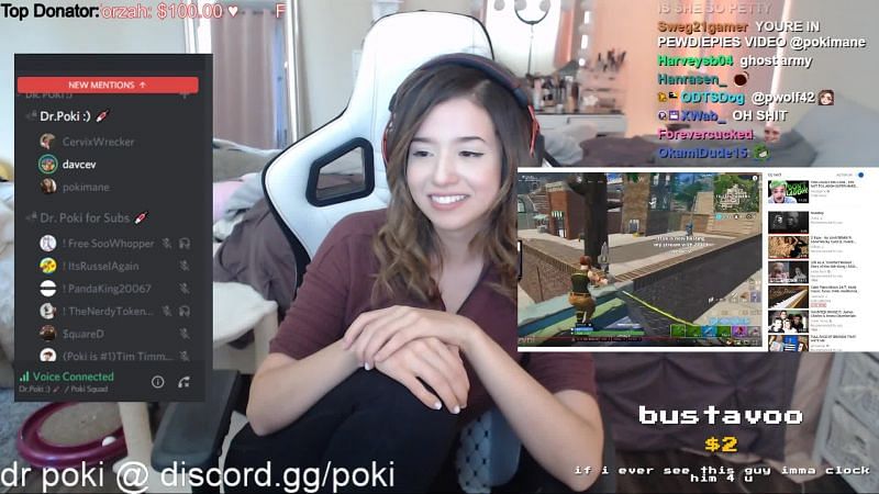 Poki gets trolled by Minecraft draw distance : r/Pokimane