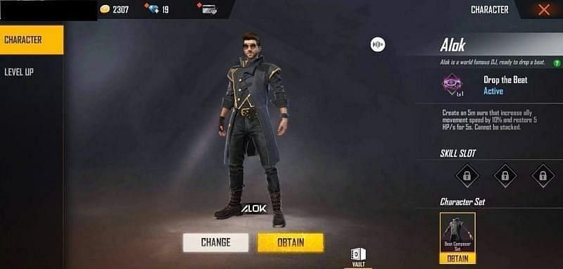 Free Fire में DJ Alok कैरेक्टर