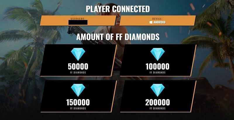 An unlimited diamonds generator tool