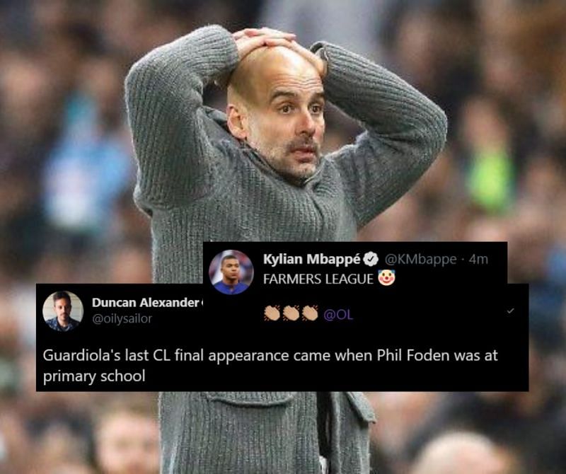 Pep Guardiola suffered yet another defeat in a European knockout match