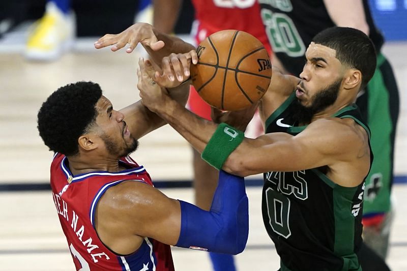 The first game between the Philadelphia 76ers and Boston Celtics came down to the wire