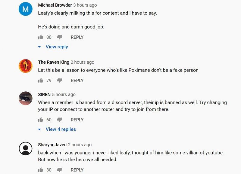 Comments on the Content Nuclear Winter video (Image Credits: Youtube)