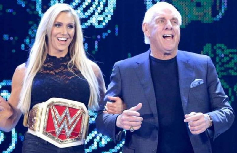 Charlotte and Ric Flair (Image courtesy: Givemesport.c)