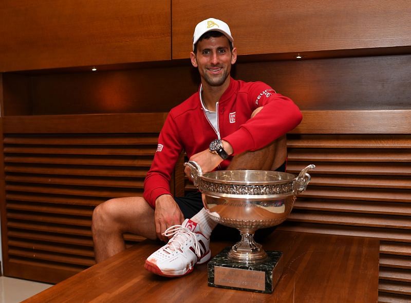 Novak Djokovic at the 2016 French Open