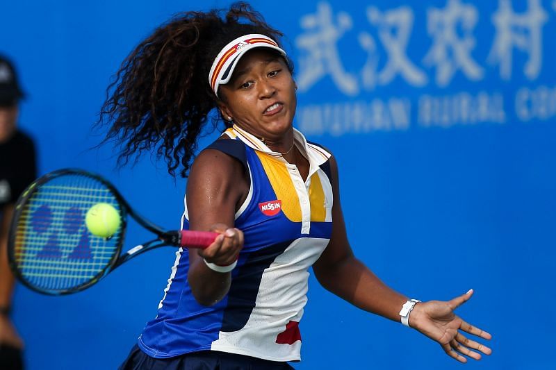 Naomi Osaka at the 2017 Wuhan Open