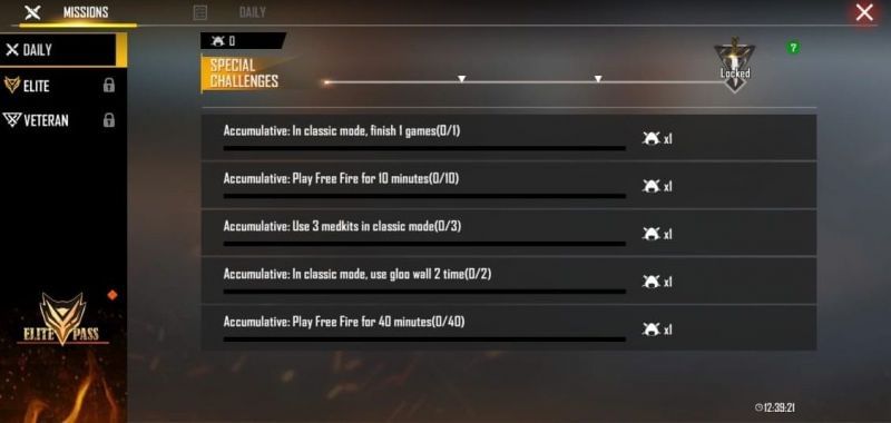 Missions to earn badges