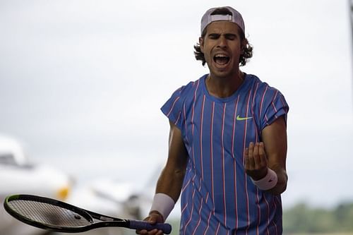 Karen Khachanov at the Bett1Aces Tennis Tournament