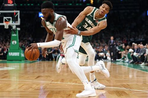 The Milwaukee Bucks beat the Boston Celtics 119-112