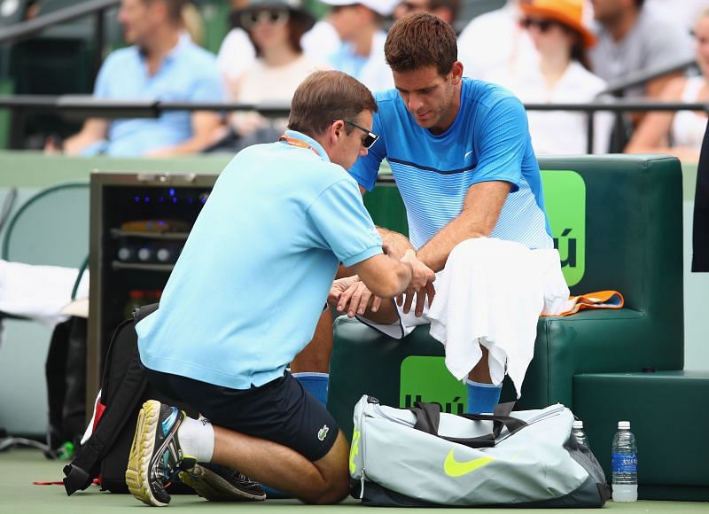 Juan Martin del Potro's career has been majorly hampered by injuries