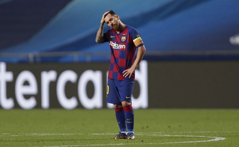 Lionel Messi&#039;s Barcelona suffered an 8-2 loss in the UEFA Champions League Quarter Final