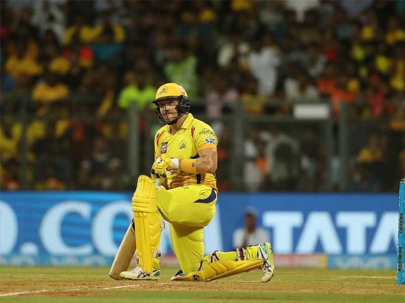 Shane Watson in action for CSK