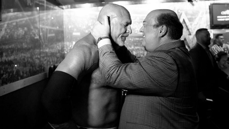 Goldberg and Paul Heyman at SummerSlam 2019