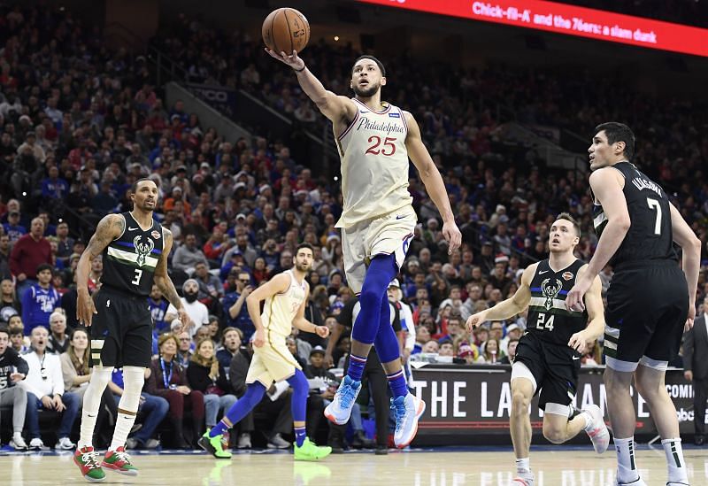 Ben Simmons in action for the Philadelphia 76ers